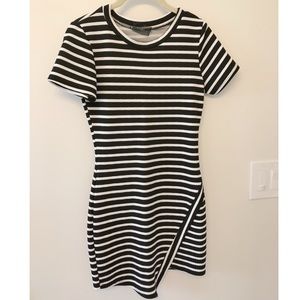• striped mini dress •